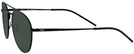 Aviator Black Rubber w/ G15 Green Lens Ray-Ban 3589 Progressive No Line Reading Sunglasses with Polarized G15 View #3