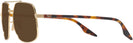 Aviator,Square Gold Ray-Ban 3699 Progressive No Line Reading Sunglasses View #3