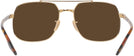 Aviator,Square Gold Ray-Ban 3699 Progressive No Line Reading Sunglasses View #4