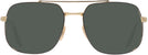 Aviator,Square Black On Gold Ray-Ban 3699 Progressive No Line Reading Sunglasses View #2
