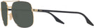 Aviator,Square Black On Gold Ray-Ban 3699 Progressive No Line Reading Sunglasses View #3