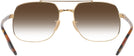 Aviator,Square Gold Ray-Ban 3699 w/ Gradient Progressive No Line Reading Sunglasses View #4