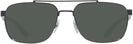 Aviator,Rectangle Black Ray-Ban 3701 Progressive No Line Reading Sunglasses View #2