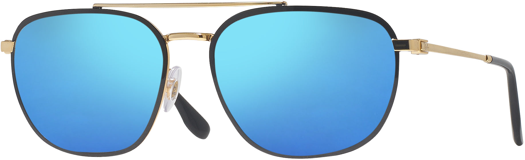 Black On Gold Ray-Ban 3708 w/ Mirror Progressive No Line