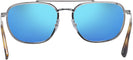 Aviator Gunmetal Ray-Ban 3708 w/ Mirror Progressive No Line Reading Sunglasses View #4