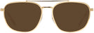Aviator Gold Ray-Ban 3708 Progressive No Line Reading Sunglasses View #2