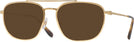 Aviator Gold Ray-Ban 3708 Progressive No Line Reading Sunglasses View #1