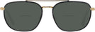 Aviator Black On Gold Ray-Ban 3708 Bifocal Reading Sunglasses View #2