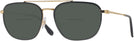 Aviator Black On Gold Ray-Ban 3708 Bifocal Reading Sunglasses View #1