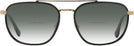 Aviator Black On Gold Ray-Ban 3708 w/ Gradient Bifocal Reading Sunglasses View #2