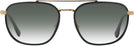 Aviator Black On Gold Ray-Ban 3708 w/ Gradient Progressive No Line Reading Sunglasses View #2