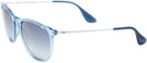 Round Trans Blue Ray-Ban 4171 View #3
