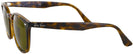 Square Light Havana Ray-Ban 4258 Sunglasses View #3