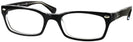 Rectangle Black on Transparent Ray-Ban 5150 Computer Style Progressive View #1