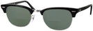 ClubMaster Shiny Black Ray-Ban 5154L Clubmaster Optics Bifocal Reading Sunglasses View #1