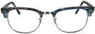 ClubMaster Stripped Blue/Grey Ray-Ban 5154L Clubmaster Optics Progressive No-Lines View #2