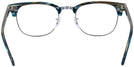 ClubMaster Stripped Blue/Grey Ray-Ban 5154L Clubmaster Optics Progressive No-Lines View #4