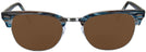 ClubMaster Stripped Blue/Grey Ray-Ban 5154L Clubmaster Optics Progressive No Line Reading Sunglasses View #2