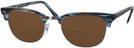 ClubMaster Stripped Blue/Grey Ray-Ban 5154L Clubmaster Optics Bifocal Reading Sunglasses View #1