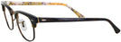 ClubMaster Havana On Text Camouflage Ray-Ban 5154 Single Vision Full Frame View #3