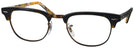 ClubMaster Havana On Text Camouflage Ray-Ban 5154 Single Vision Full Frame View #1