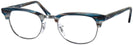 ClubMaster Stripped Blue/Grey Ray-Ban 5154 Single Vision Full Frame View #1