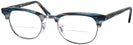 ClubMaster Stripped Blue/Grey Ray-Ban 5154 Bifocal View #1