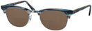 ClubMaster Stripped Blue/Grey Ray-Ban 5154 Bifocal Reading Sunglasses View #1