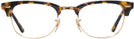 ClubMaster Yellow Havana Ray-Ban 5154 Single Vision Full Frame View #2