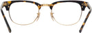 ClubMaster Yellow Havana Ray-Ban 5154 Single Vision Full Frame View #4