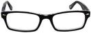 Rectangle Black Ray-Ban 5206 Computer Style Progressive View #2