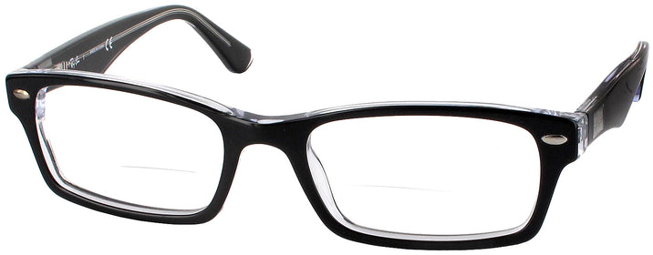 Rectangle Black Ray-Ban 5206 Bifocal View #1