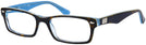 Rectangle Top Havana / Transparent Blue Ray-Ban 5206 Single Vision Full Frame View #1