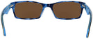Rectangle Top Havana / Transparent Blue Ray-Ban 5206 Progressive No Line Reading Sunglasses View #4