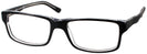 Rectangle Black Ray-Ban 5245 Computer Style Progressive View #1