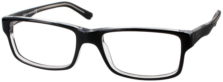 Rectangle Black Ray-Ban 5245 Computer Style Progressive View #1