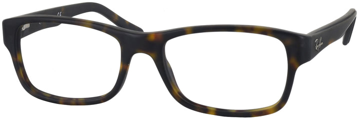 Rectangle Matte Havana Ray-Ban 5268 Computer Style Progressive View #1