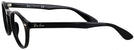 Round Shiny Black Ray-Ban 5283L Bifocal View #3