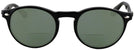 Round Shiny Black Ray-Ban 5283L Bifocal Reading Sunglasses View #2