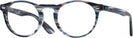 Round Striped Blue Ray-Ban 5283 Petite Single Vision Full Frame View #1