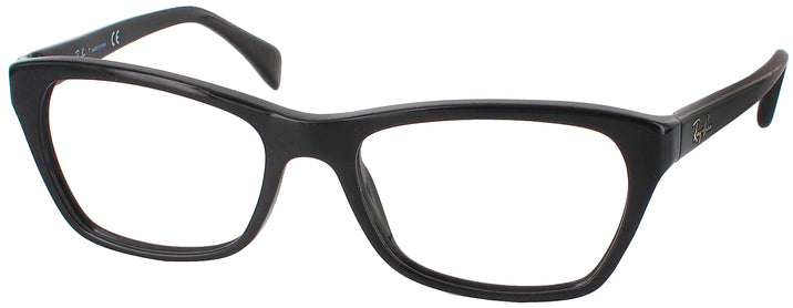 Rectangle Shiny Black Ray-Ban 5298 Single Vision Full Frame View #1