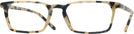 Rectangle Beige Havana Ray-Ban 5372 Progressive No-Lines View #1