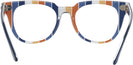 Square Blue On Stripes Orange/white Ray-Ban 5377 Progressive No-Lines View #4