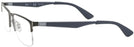 Square Matte Gunmetal Ray-Ban 6335 Computer Style Progressive View #3