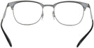 Square Brushed Gunmetal Ray-Ban 6346 Single Vision Full Frame View #4