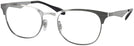 Square Brushed Gunmetal Ray-Ban 6346 Single Vision Full Frame View #1