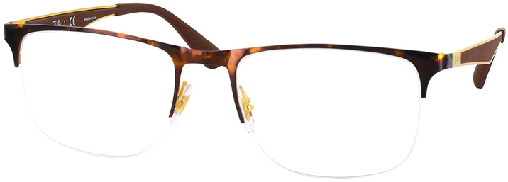 Square  Ray-Ban 6362 Progressive No Line Bifocal View #1