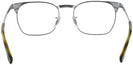 Square Gunmetal Ray-Ban 6386 Progressive No-Lines View #4