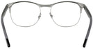 Square Silver Top Black Ray-Ban 6412 Single Vision Full Frame View #4