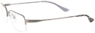 Rectangle Gunmetal Ray-Ban 8632 Computer Style Progressive View #3